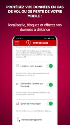 SFR Sécurité android App screenshot 6